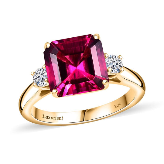AAA Lab Grown Bixbit, Lab Grown Diamant AGI zertifiziert Ring 417 Gold (Größe 20.00) ca. 3.45 ct