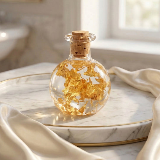 SEHR SELTENER TUCSON FIND - handgefertigt aus Italien 916 Gold in Glasflasche (8-10 Werktage Lieferzeit)