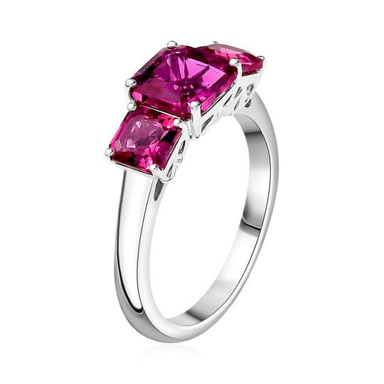 Luxuriant - AAA Lab Grown Bixbit Ring, AGI zertifiziert und geprüft, 417 Gold (Größe 20.00) ca. 2.60 ct