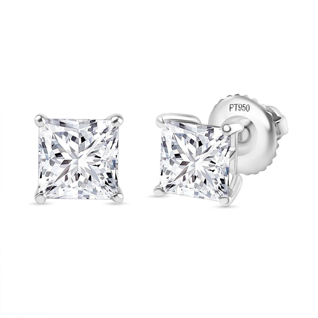 LUXURIANT DIAMOND - Lab Grown Diamant VS-EF IGI zertifiziert Ohrringe Ohrringe, 950 Platin ca. 2.00 ct