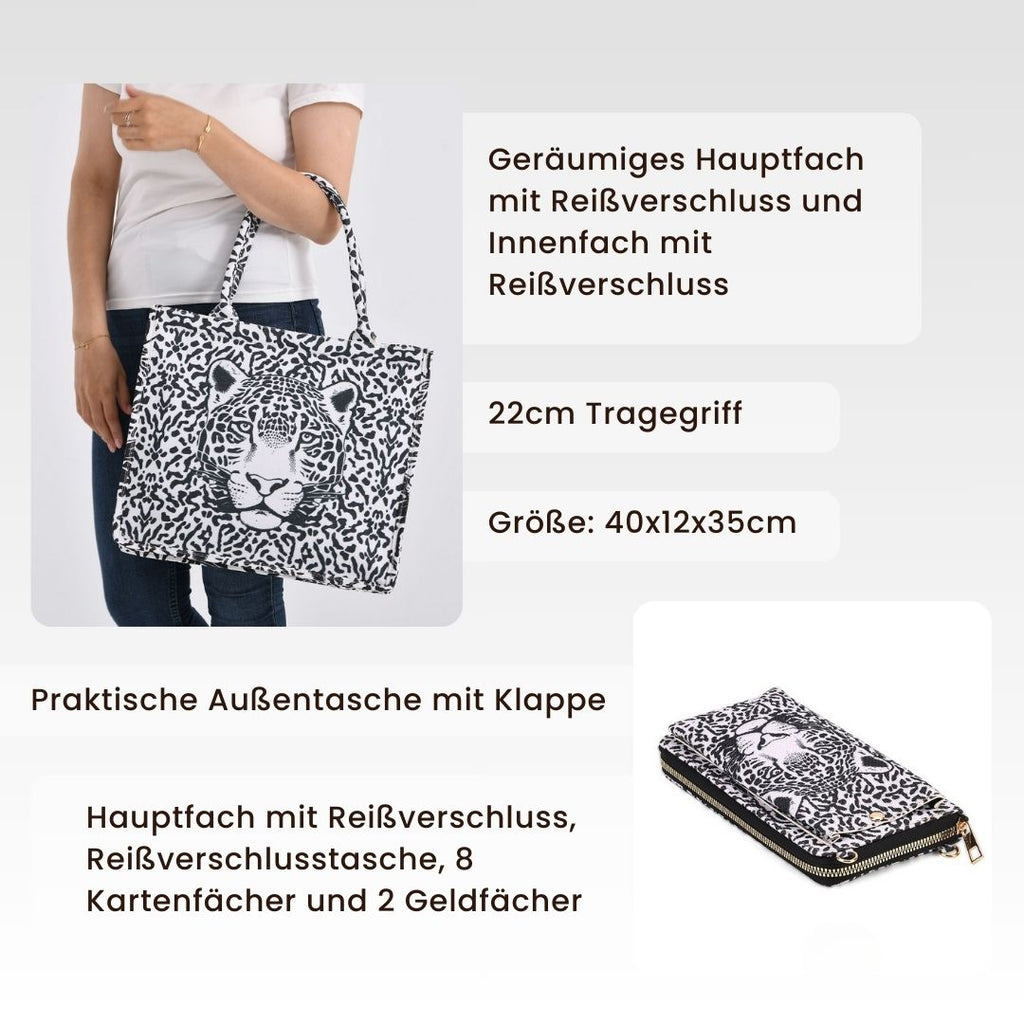 schwarz weiß leopard