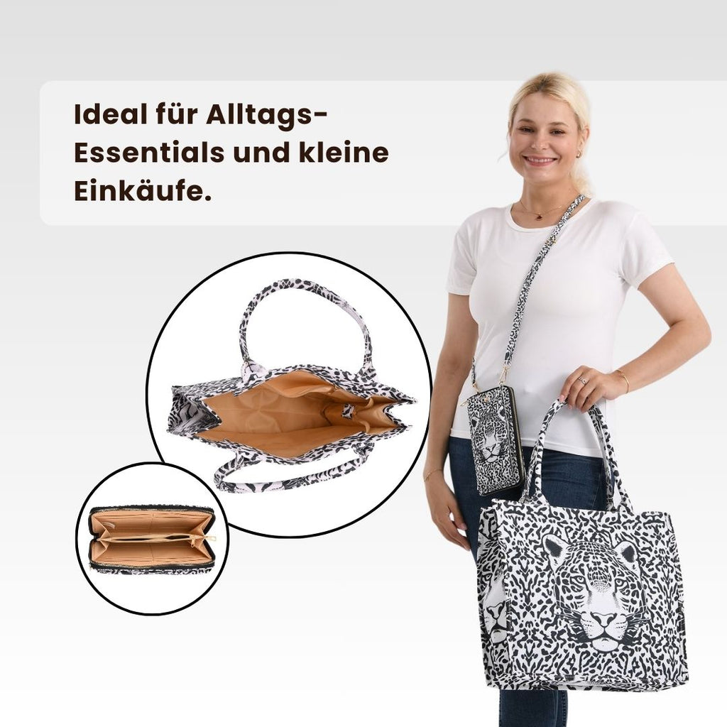 schwarz weiß leopard