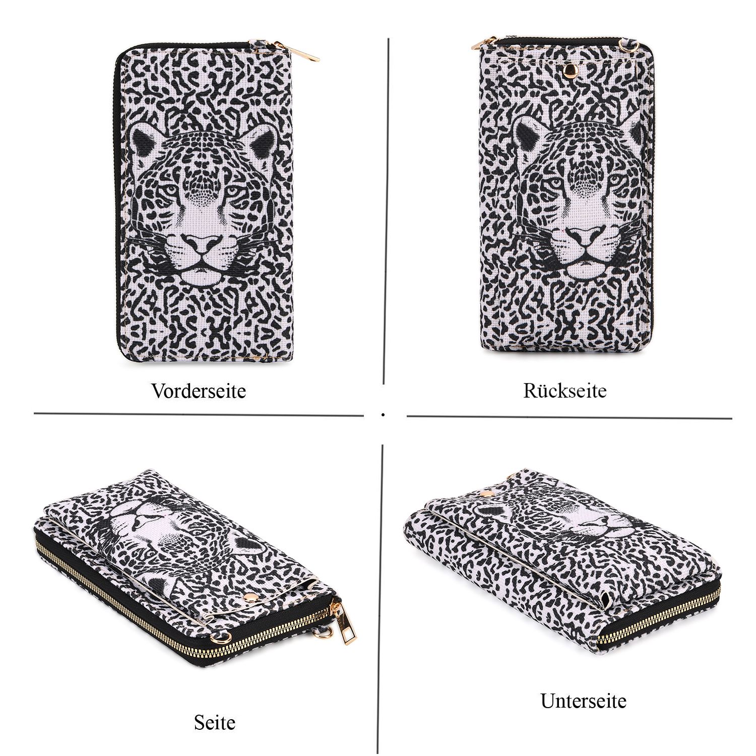 schwarz weiß leopard