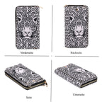 schwarz weiß leopard