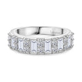 LUXURIANT DIAMOND - Lab Grown Diamant VS-EF SGL zertifiziert Ring 925 Silber platiniert (Größe 18.00) ca. 1.00 ct
