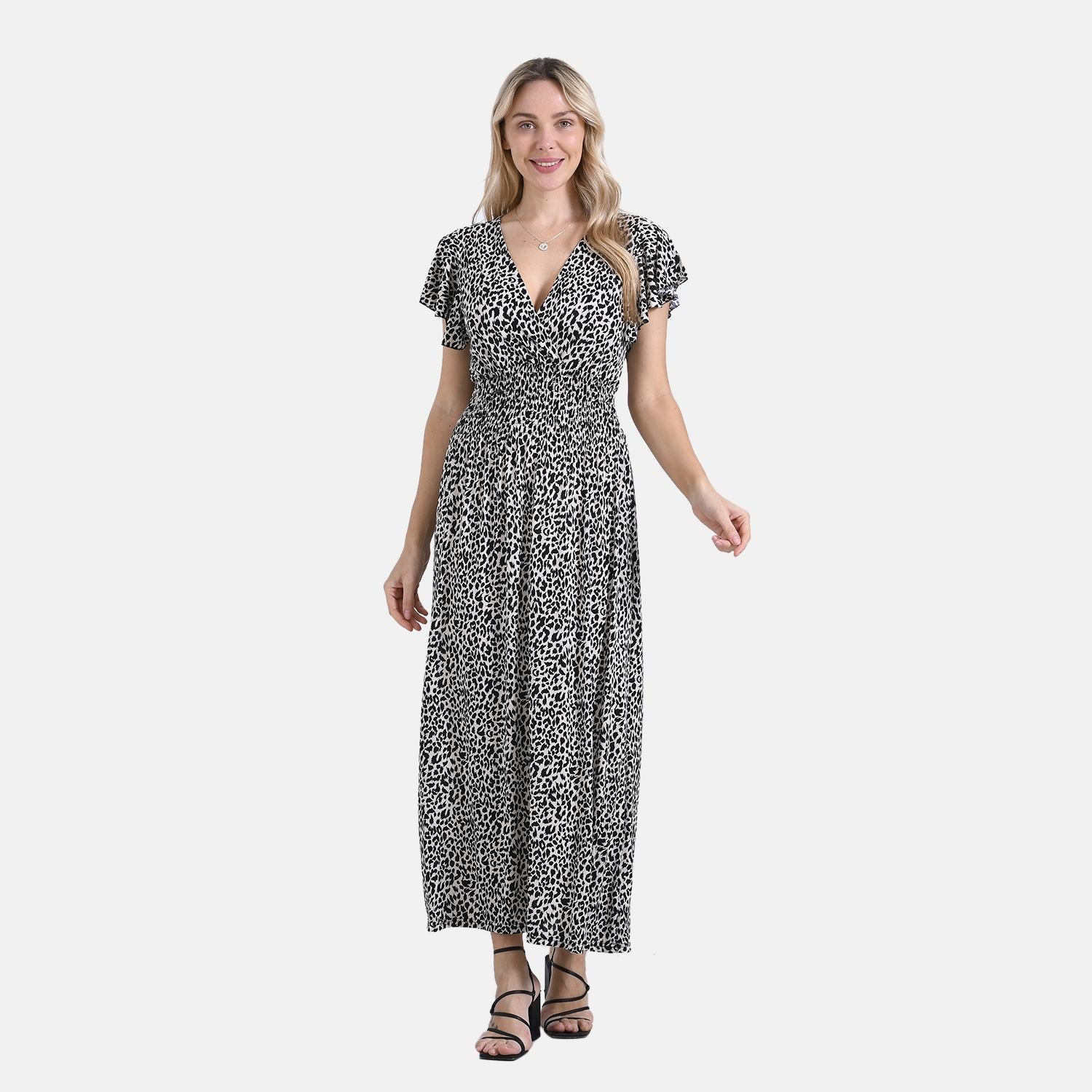 Beiges Leopardenmuster