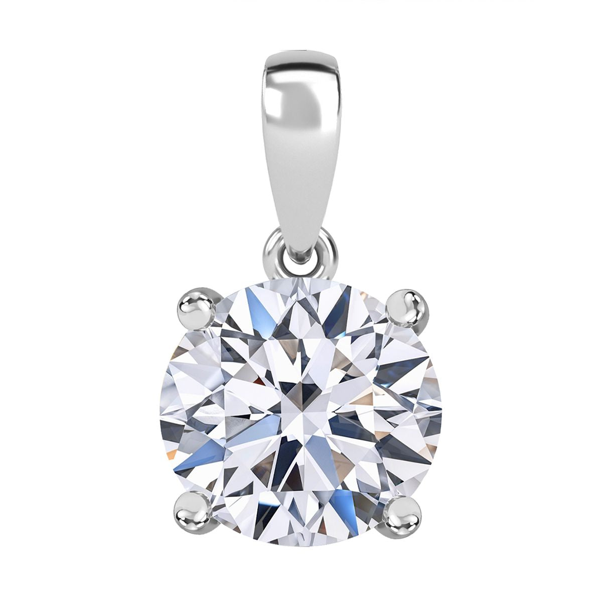 LUXURIANT DIAMOND - Lab Grown Diamant VS-EF IGI zertifiziert Anhänger 950 Platin ca. 3,00 ct.