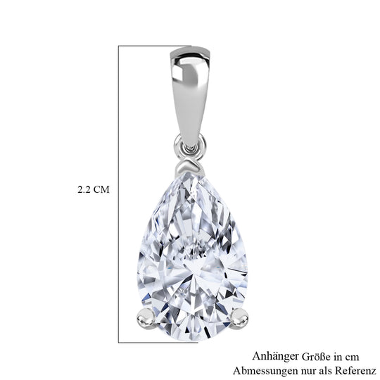 LUXURIANT DIAMOND - Lab Grown Diamant VS-EF IGI zertifiziert Anhänger 950 Platin ca. 3,00 ct.