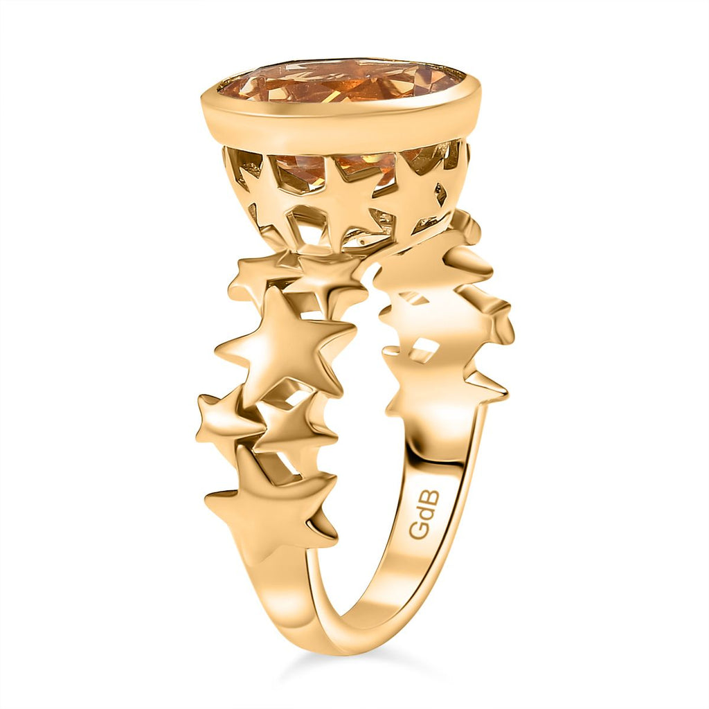 Citrin Ring Nickelfreies Messing ca. 3,25 ct