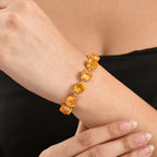 D'Joy Sphaleros Quarz Ring und 19cm Armband