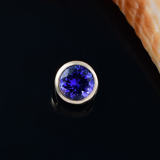 AAAA Tansanit Anhänger 585 Gold ca. 0,90 ct.