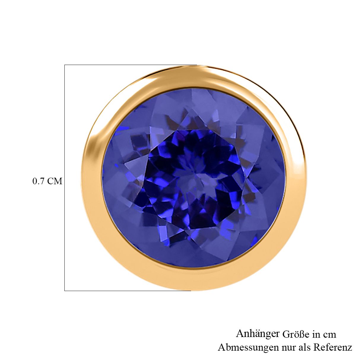 AAAA Tansanit Anhänger 585 Gold ca. 0,90 ct.