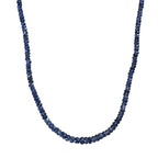 Kaschmir Kyanit Halskette ca. 45 cm 925 Silber rhodiniert ca. 100.00 ct
