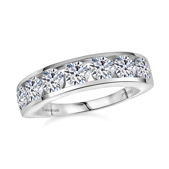 LUXURIANT DIAMOND - Lab Grown Diamant VS-EF SGL zertifiziert Ring 950 Platin (Größe 18.00) ca. 2,00 ct