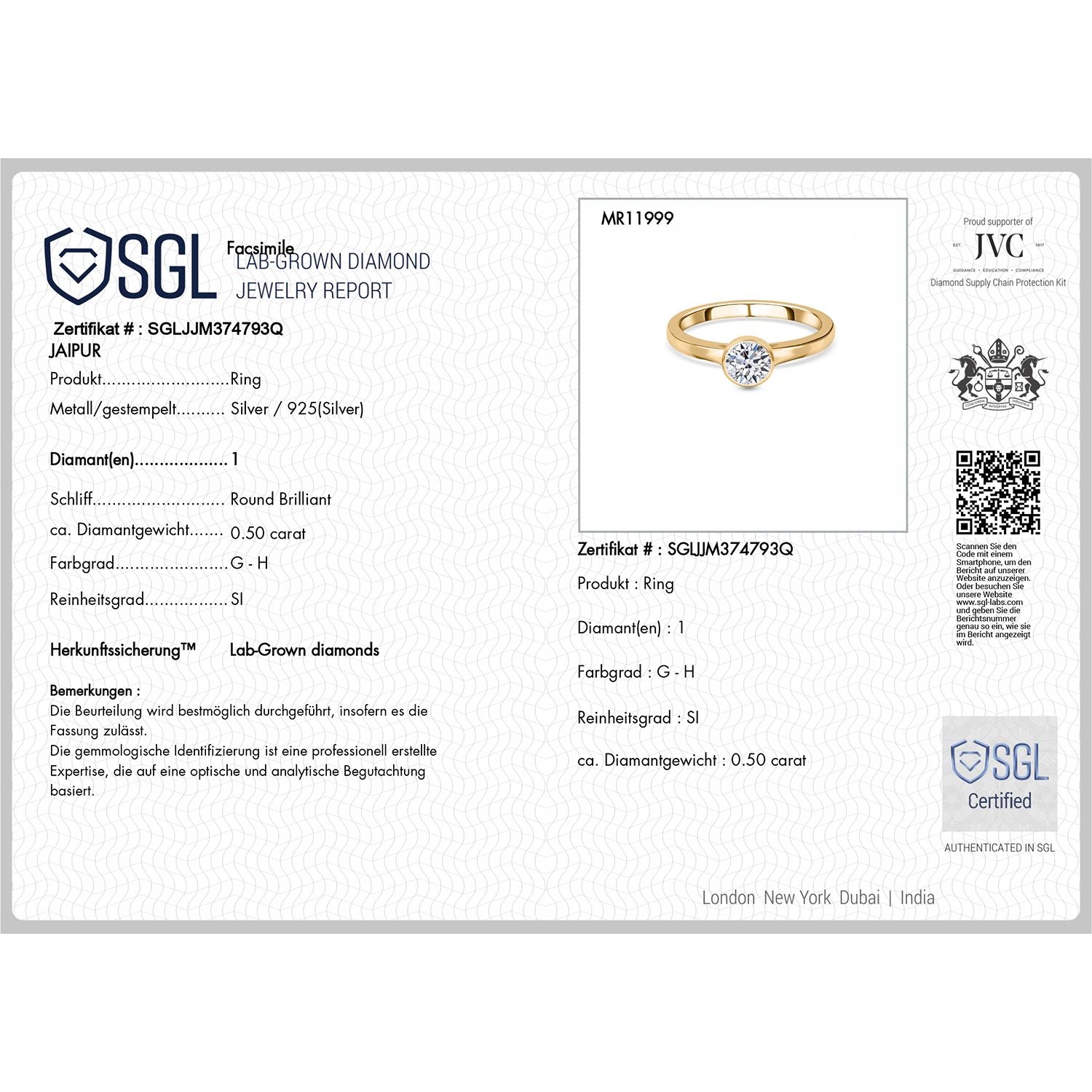 750 Gelbgold Vermeil