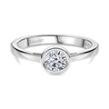 LUXURIANT DIAMOND - Lab Grown Diamant SI-GH SGL zertifiziert Ring 925 Silber rhodiniert (Größe 20.00) ca. 0.50 ct