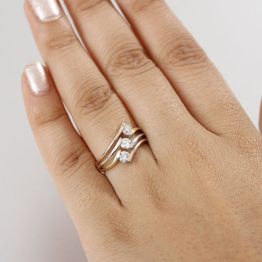 LUXURIANT DIAMOND - Lab Grown Diamant SI-GH Ring 925 Silber (Größe 21.00) ca. 0.75 ct
