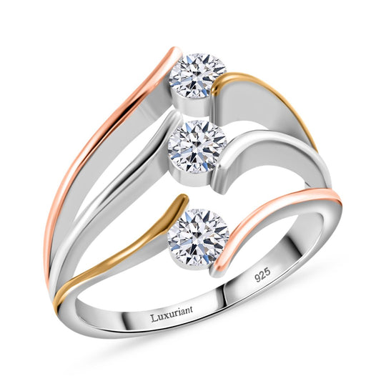 LUXURIANT DIAMOND - Lab Grown Diamant SI-GH Ring 925 Silber (Größe 21.00) ca. 0.75 ct
