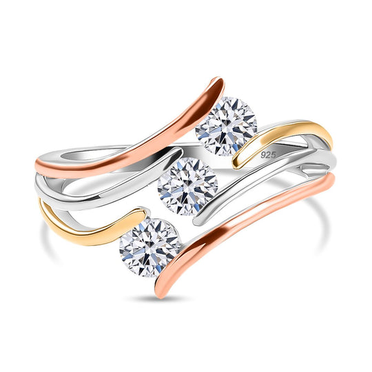 LUXURIANT DIAMOND - Lab Grown Diamant SI-GH Ring 925 Silber (Größe 21.00) ca. 0.75 ct