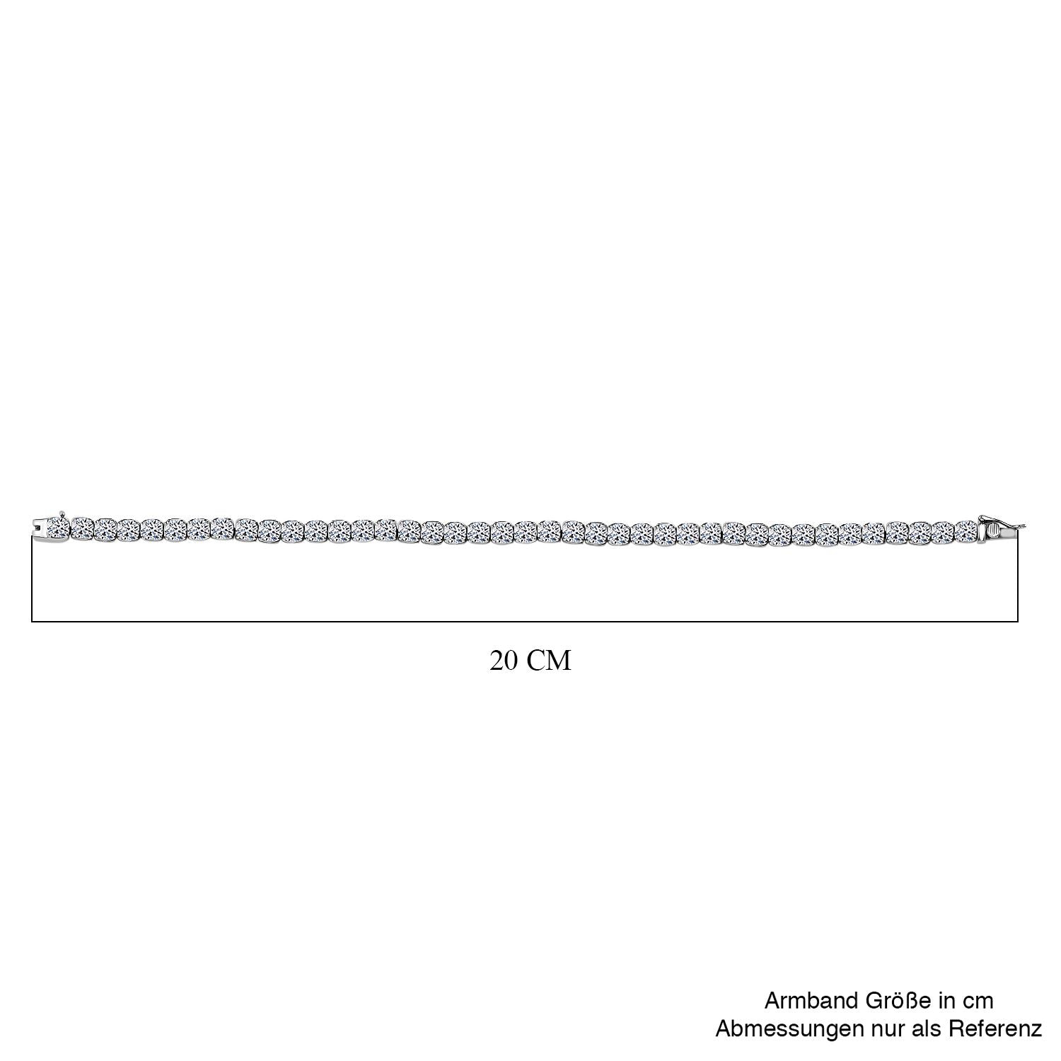 LUXURIANT DIAMOND - Lab Grown Diamant VS-EF SGL zertifiziert Armband ca. 19 cm 950 Platin ca. 10.00 ct