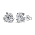 LUXURIANT SI Labor Diamant Ohrringe, 925 Silber platiniert - 0,50 ct.