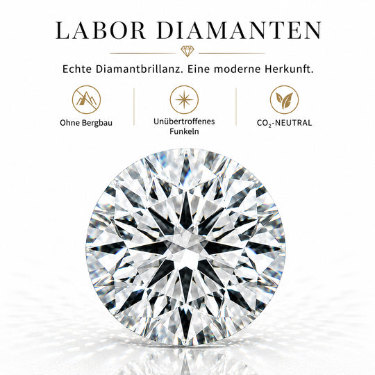 LUXURIANT DIAMOND - Lab Grown Diamant SI-GH Ring 925 Silber Platiniert (Größe 21.00) ca. 0.25 ct