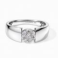 LUXURIANT DIAMOND - Lab Grown Diamant SI-GH Ring 925 Silber Platiniert (Größe 21.00) ca. 0.25 ct