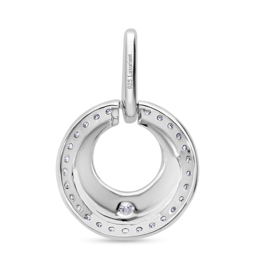 LUXURIANT DIAMOND - Lab Grown Diamant SI-GH Anhänger 925 Silber Gelbgold Vermeil ca. 0,25 ct.