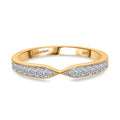 LUXURIANT DIAMOND -Lab Grown Diamant VS-EF Ring 925 Silber Gelbgold Vermeil (Größe 21.00) ca. 0.25 ct