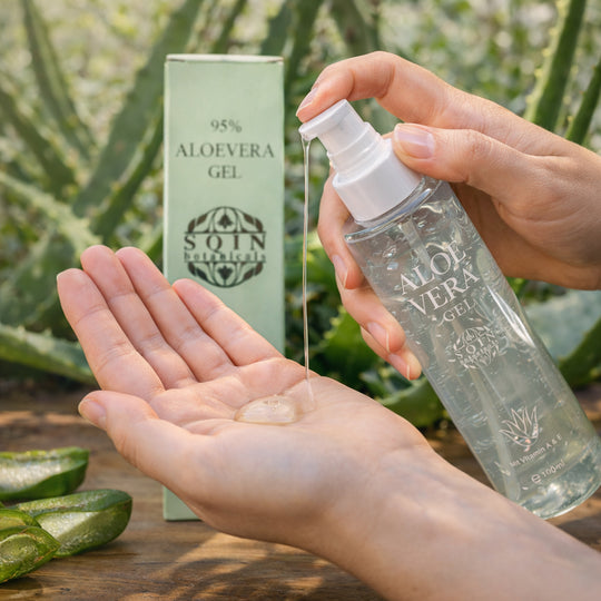 Aloe Vera Gel, Naturreine Feuchtigkeitspflege für die Haut, 100 ml