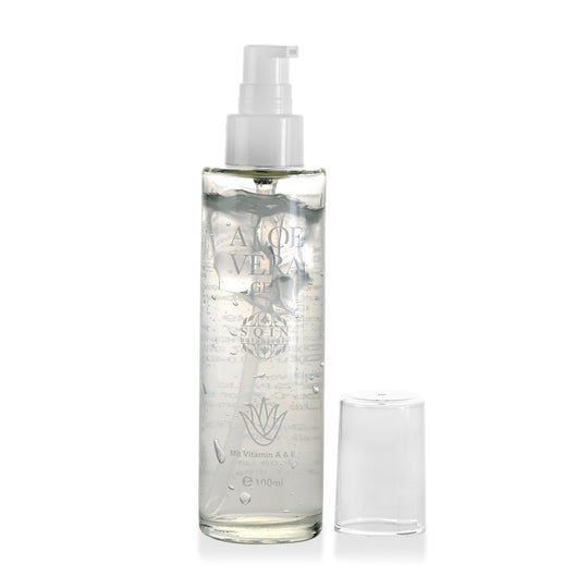 Aloe Vera Gel, Naturreine Feuchtigkeitspflege für die Haut, 100 ml