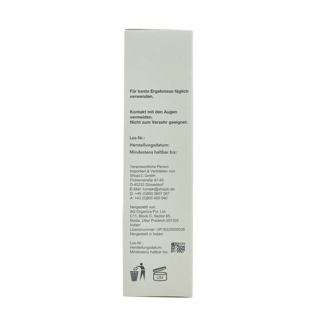 Aloe Vera Gel, Naturreine Feuchtigkeitspflege für die Haut, 100 ml