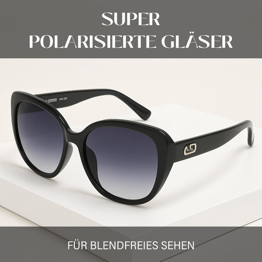 Swiss Eyewear SOLE&LUCE - Hepburn, Super-Polarized Sonnenbrillen UV400, Amber