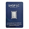 Blatt in der Hand Motiv, 999 Silber-Barren, 1g, 1,7x0,9cm