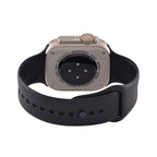 I20 Ultra 2 Max Suit - 10-in-1 Smartwatch-Komplettset mit Smartwatch, Gold-Drehkrone, Kopfhörern, Displayschutz, Ladekabel und 7 Wechselarmbändern, Silberfarben