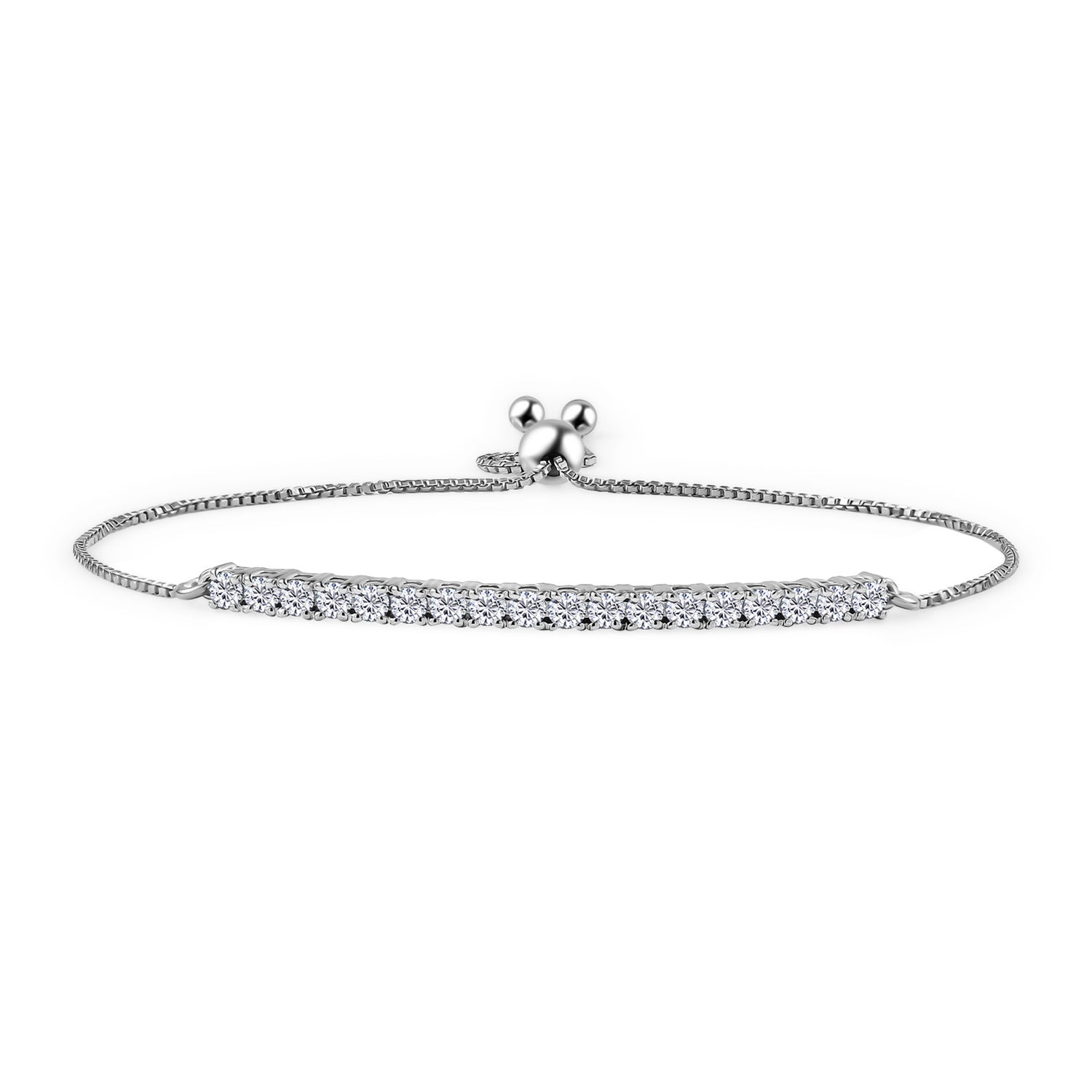 LUXURIANT DIAMOND - Lab Grown Diamant SI-GH Armband ca. 26.75 cm 925 Silber Rhodiniert ca. 1,00 ct.