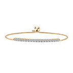LUXURIANT DIAMOND - Lab Grown Diamant SI-GH Armband ca. 26.75 cm 925 Silber 750 Gelbgold vermeil ca. 1,00 ct.