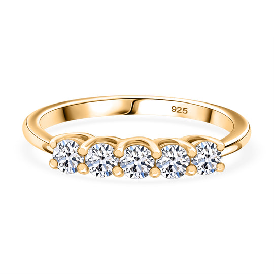 LUXURIANT DIAMOND - Lab Grown Diamant SI-GH SGL zertifiziert Ring 925 Silber rhodiniert (Größe 17.00) ca. 0.52 ct