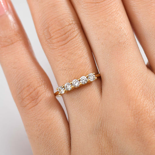 LUXURIANT DIAMOND - Lab Grown Diamant SI-GH SGL zertifiziert Ring 925 Silber rhodiniert (Größe 17.00) ca. 0.52 ct