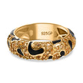GP Trionfo Leopard Kollektion - AA Citrin Ring 925 Silber 750 Gelbgold Vermeil (Größe 17.00) ca. 0.88 ct