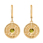 Peridot Ohrringe Messing ca. 0,78 ct.