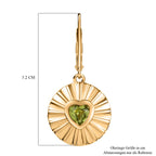 Peridot Ohrringe Messing ca. 0,78 ct.