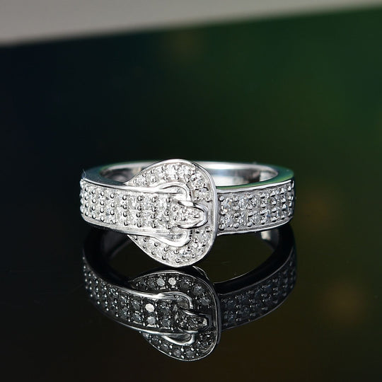 LUXURIANT DIAMOND - Lab Grown Diamant SI-GH Ring 925 Silber rhodiniert (Größe 19.00) ca. 0.50 ct