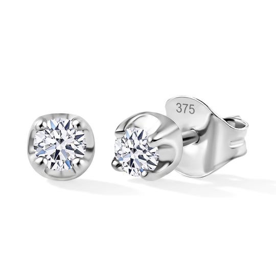 LUXURIANT DIAMOND - Lab Grown Diamant SI-GH SGL zertifiziert Ohrringe 375 Weiß Gold ca. 0.25 ct