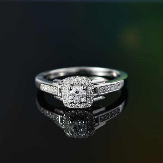 LUXURIANT DIAMOND - Lab Grown Diamant SI-GH Ring 925 Silber rhodiniert (Größe 19.00) ca. 0.33 ct