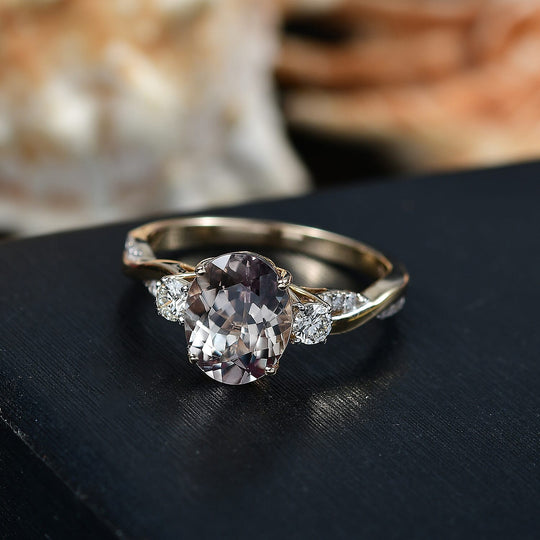 LUXORO AAA Turkizit, Weißer Diamant AGI zertifiziert Ring 585 Gold (Größe 19.00) ca. 4.17 ct