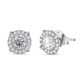 Moissanit Ohrringe 925 Silber rhodiniert ca. 1.82 ct