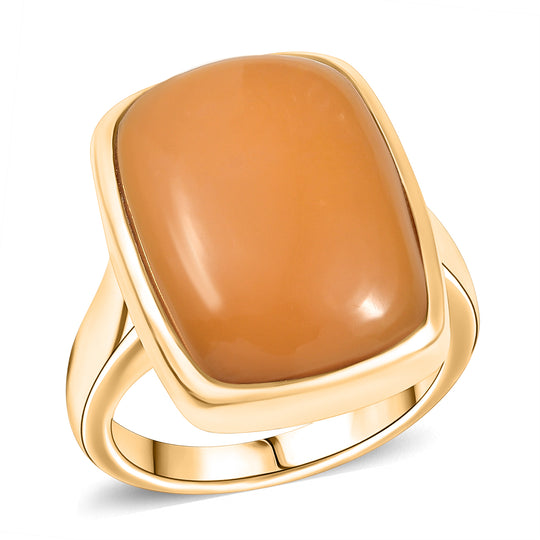 Oregon Karamell Opal Ring Messing (Größe 18.00) ca. 9,24 ct