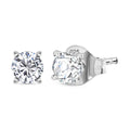 Moissanit Ohrringe, 925 Silber rhodiniert - 0,45 ct.