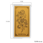 999er Gold, Schmuckplättchen mit Schlangen-Motiv